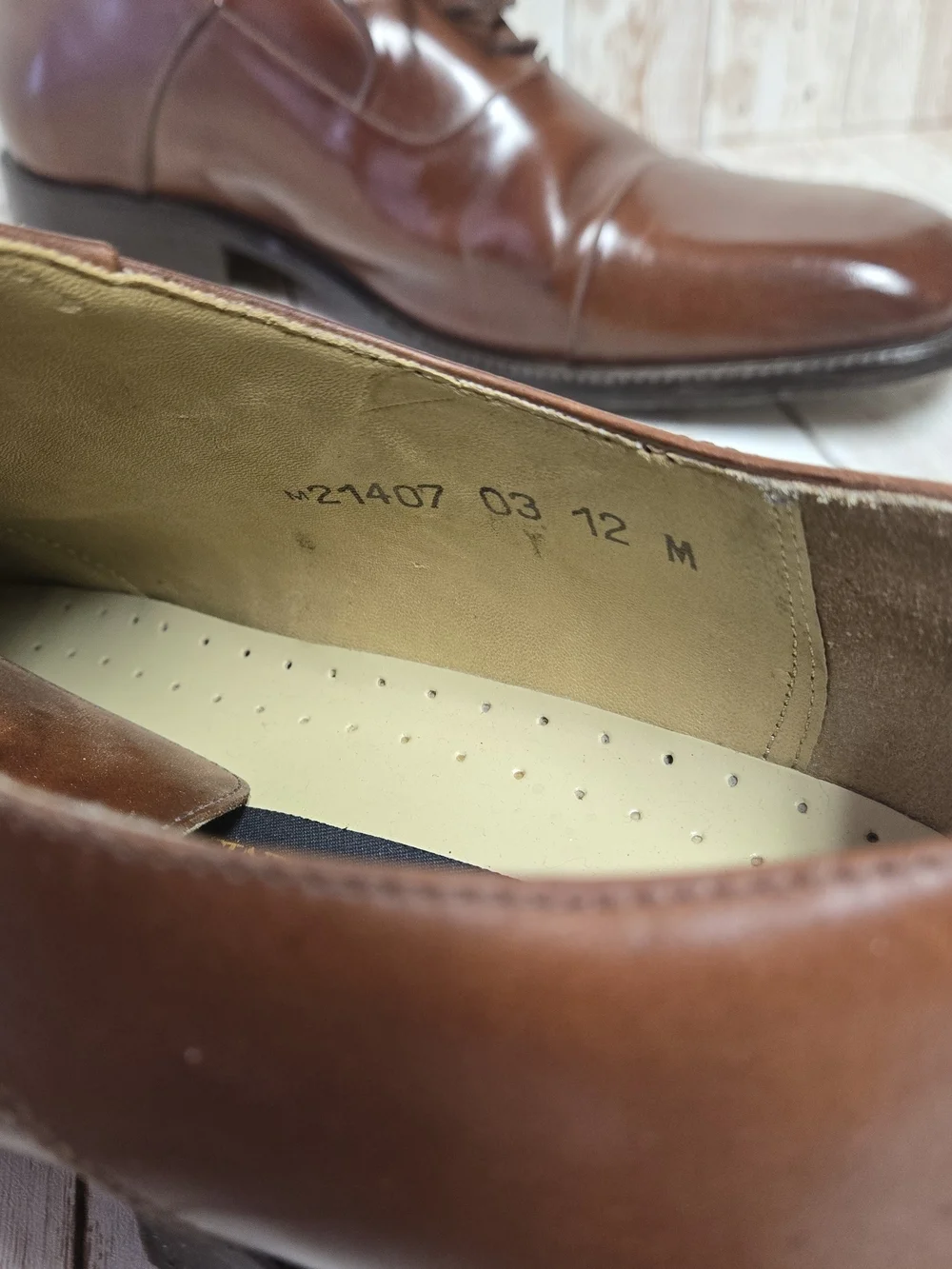 Stacy Adams Brown Leather Cap Toe Oxford Dress Shoes Men’s 12M